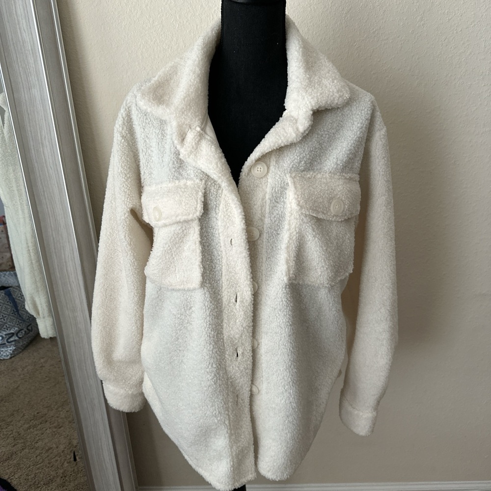 New Look Cream Teddy Jacket